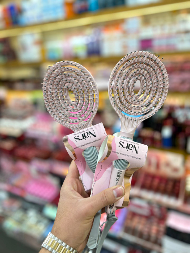 برس مو برند نارس مخصوص اکستنشن کیفیت بسیار بالا دندونه پلاستیکی اصلی دارای گیره مو