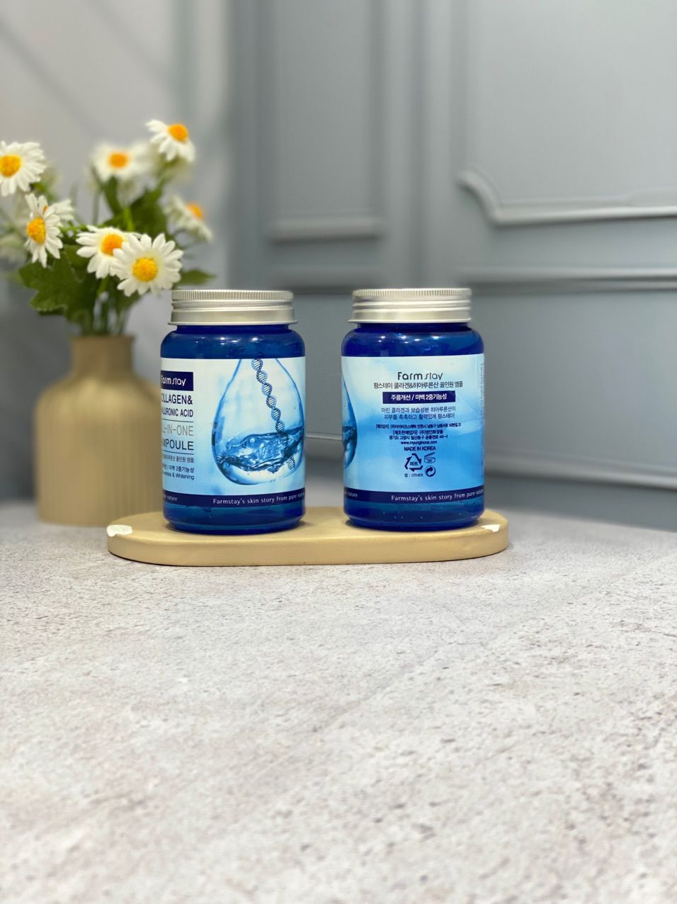 آمپول کلاژن و هیالورونیک اسید  فارم استی  (Farmstay Collagen & Hyaluronic Acid All-in-One Ampoule)