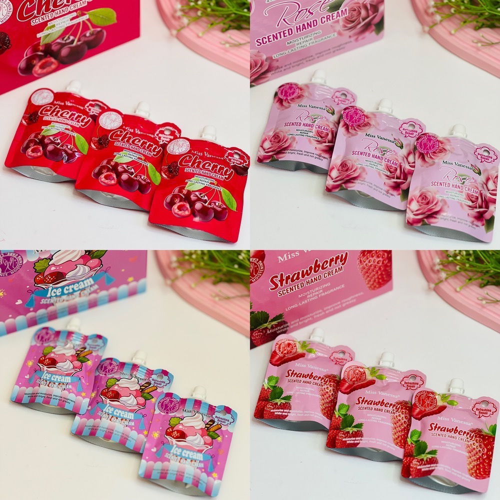 کرم دست ساندیسی کرومی Miss Vanessa