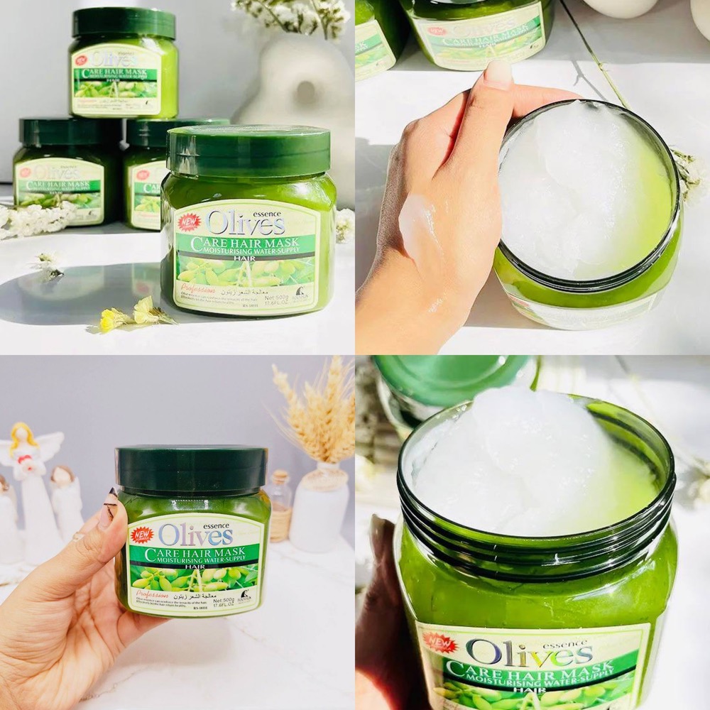 ماسک مو کاسه ای زیتون تقویتی برند olives دارای خاصیت درمانی احیا و ترمیم مو بازسازی ساقه و ریشه مو  ایجاد شفافیت و نرمی مو تقویت موهای آسیب دیده و دکلره شده دارای خاصیت نرم کنندگی بالا مناسب داخل حمام غنی شده با عصاره زیتون