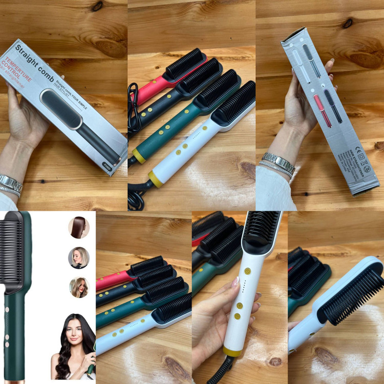 برس حرارتی | Straight comb • مدلHQT-909B با طراحی ارگونومیک • در رنگ های سفید،مشکی ،قرمز،سبز • حداکثر دما200درجه سانتی گراد و گرم شدن در مدت کوتاه • تنظیم دما به صورت دستی • لَخت کننده حرفه ای بدون آسیب رساندن به مو • رفع موخوره و دوشاخه شدن مو • حداکثر دمای این برس تا 200درجه سانتی گراد می باشد. • برای گرم شدن به مدت زمان بسیار کمی نیاز دارد تا به دمای 145 درجه سانتی گراد برسد • دمای این شانه ی جادویی را میتوان بصورت تنظیم دستی از دمای 130 درجه تا 200 درجه به دلخواه تنظیم کرد. • جنس بدنه از پلاستیک فشرده و جنس صفحات آن از سرامیک میباشد •
