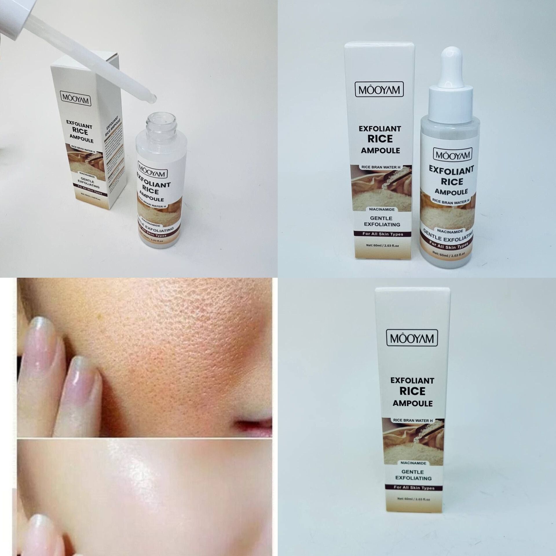 سرم برنج مویام • حجم : 60ml • روشن کننده و ضد لک عالی پوست • آبرسان قوی پوست • دارای آب سبوس برنج ونیاسینامید • کوچک کننده منافذ باز • تسکین آکنه و التهاب پوستی • اکسیر جوانی  • آبرسان و مرطوب کننده •( انقضا : 2029/01/05 )