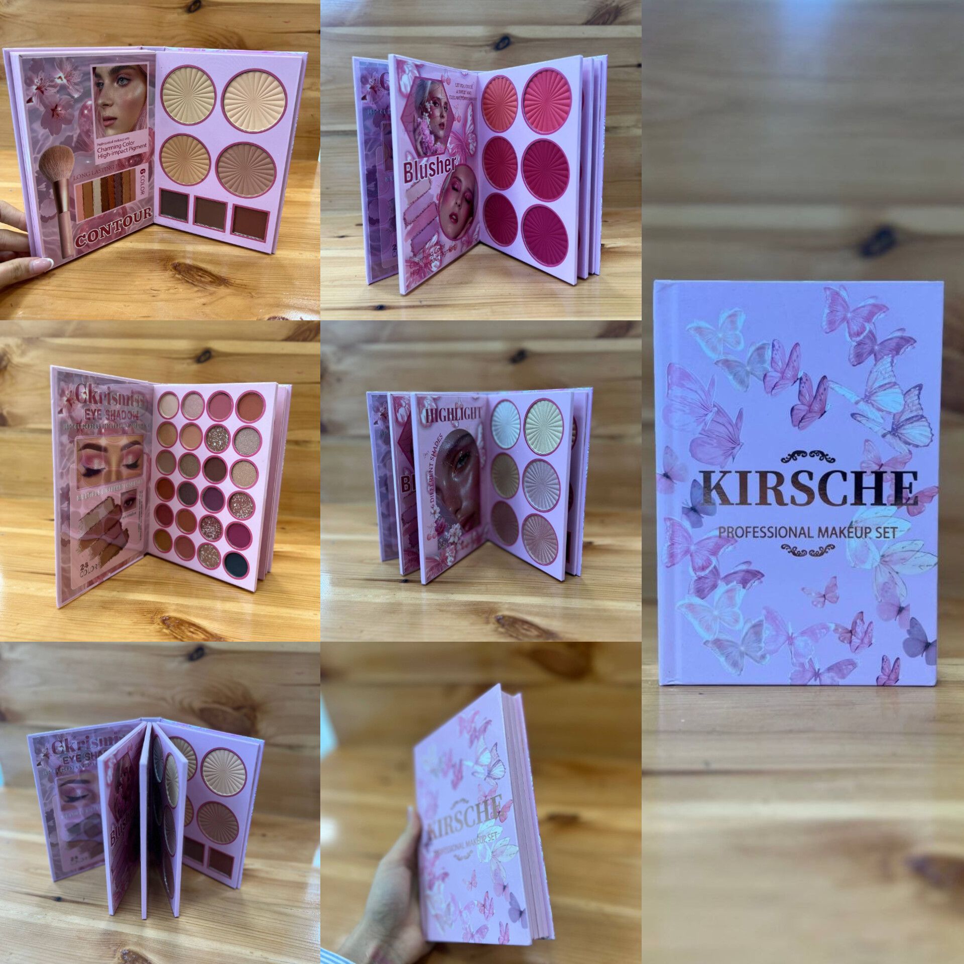 سایه کتابی4صفحه | krische  • دارای 6رنگ رژگونه بارنگ های هارمونی  • 24رنگ سایه شاین ومات با پیگمنت بالا  • 6رنگ هایلایتر با شاین بالا  • پنکک و کانتور  • همراه با 3رنگ سایه سایه ابرو • کیفیت عالی • ( انقضا : 2030/08)